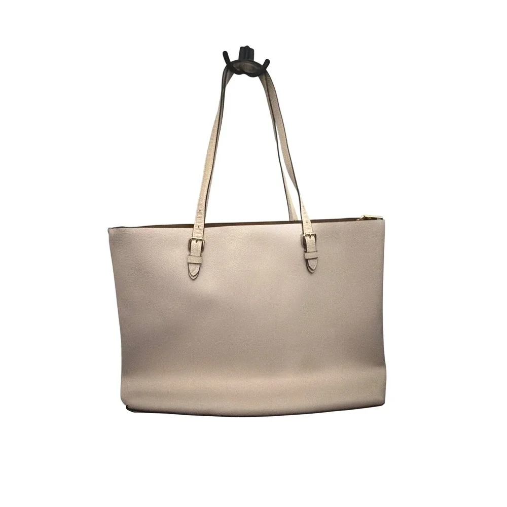 Coach Tote Chalk White Pebbled Leather Shoulder Bag L2273-1671 - Picture 10 of 15